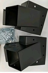 Abusa Heavy Duty Swing Set A-frame Brackets Set Of 2 with Bolts Black