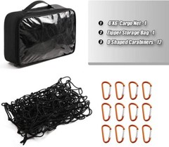 Bungee Cargo Net 4X6ft Truck Bed Net Stretches To 8X12ft For Pickup Tra