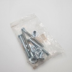 Gorilla Playsets Swing Bar Hangers Silver w/Hardware Pair 11-4012/11-0091 (2x)