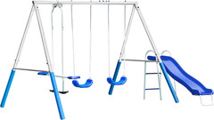 5-User Swing Set with Slide – Durable Backyard Playground