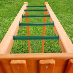 Set of 6 Monkey Bars Ladder Rungs Playground Sets for Backyards Steel Swing Set