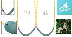 Comfortable EVA Swing Seats – 2PCS Heavy-Duty with Thermoplastic Coated Chains