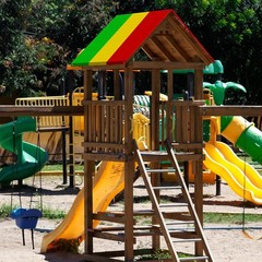 Swing Set Replacement Tarp- 52″ X 90″ Kids Playground Roof Canopy, Replacement S
