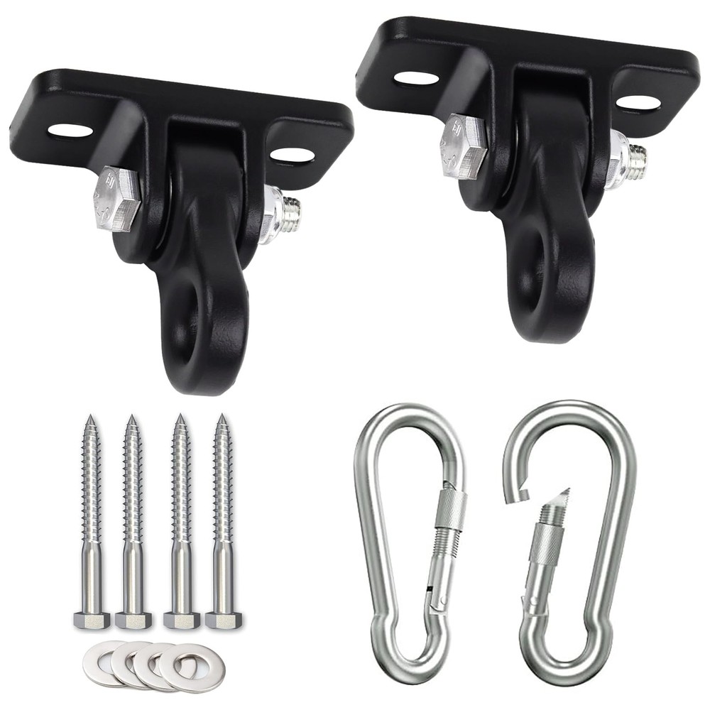 Playground Swing Hangers – Heavy Duty Hanging Swing Hooks, Anti-Rust Aluminum…