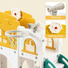 8 in 1 Toddler Slide Playset Indoor Playground Kids Baby Outdoor Indoor Playset