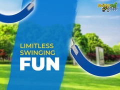 SWING SET STUFF COMMERCIAL RUBBER BELT SEAT BLUE playground fort outside 0124