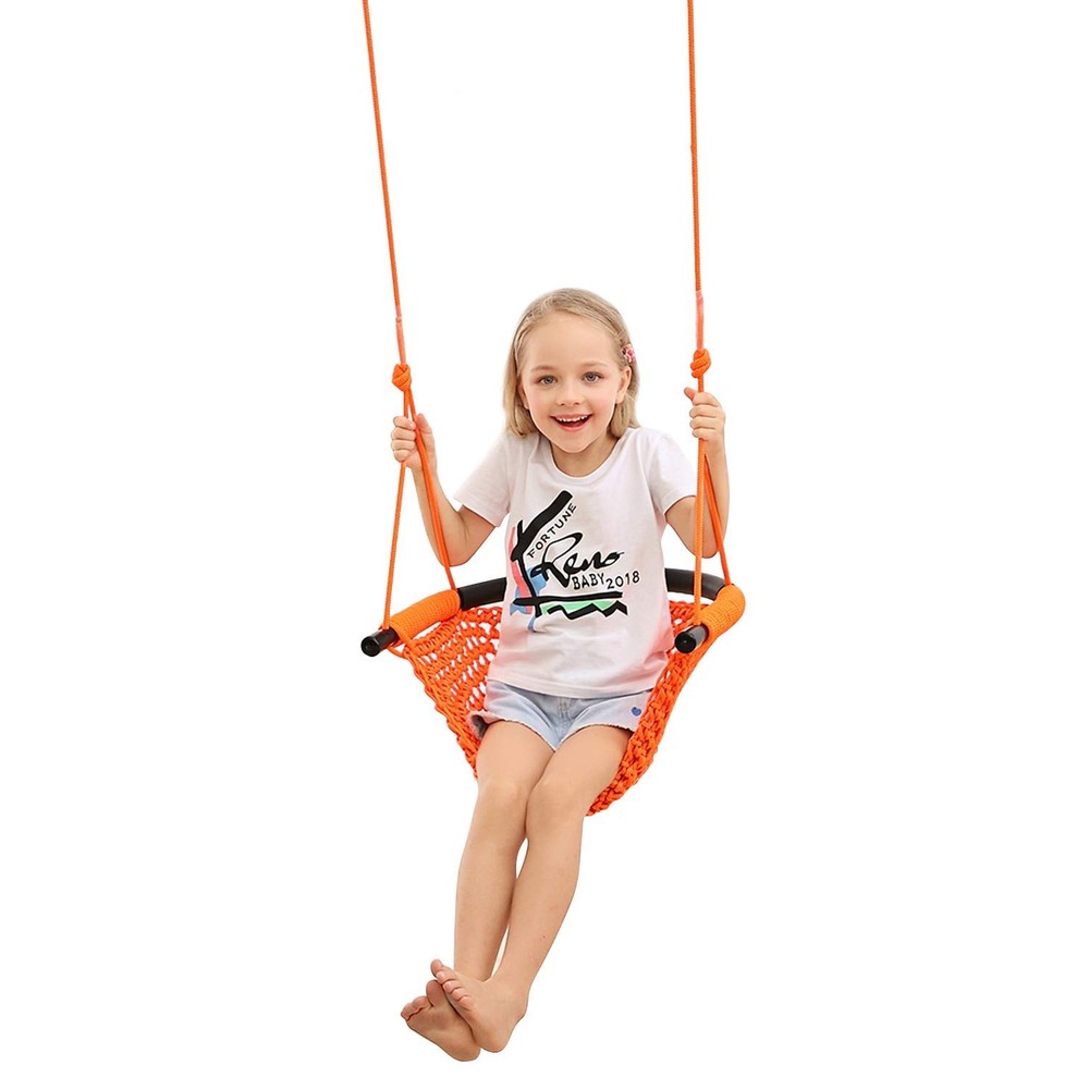 JKsmart Swing Seat for Kids Heavy Duty Rope Play Secure Children Swing Set,Pe…