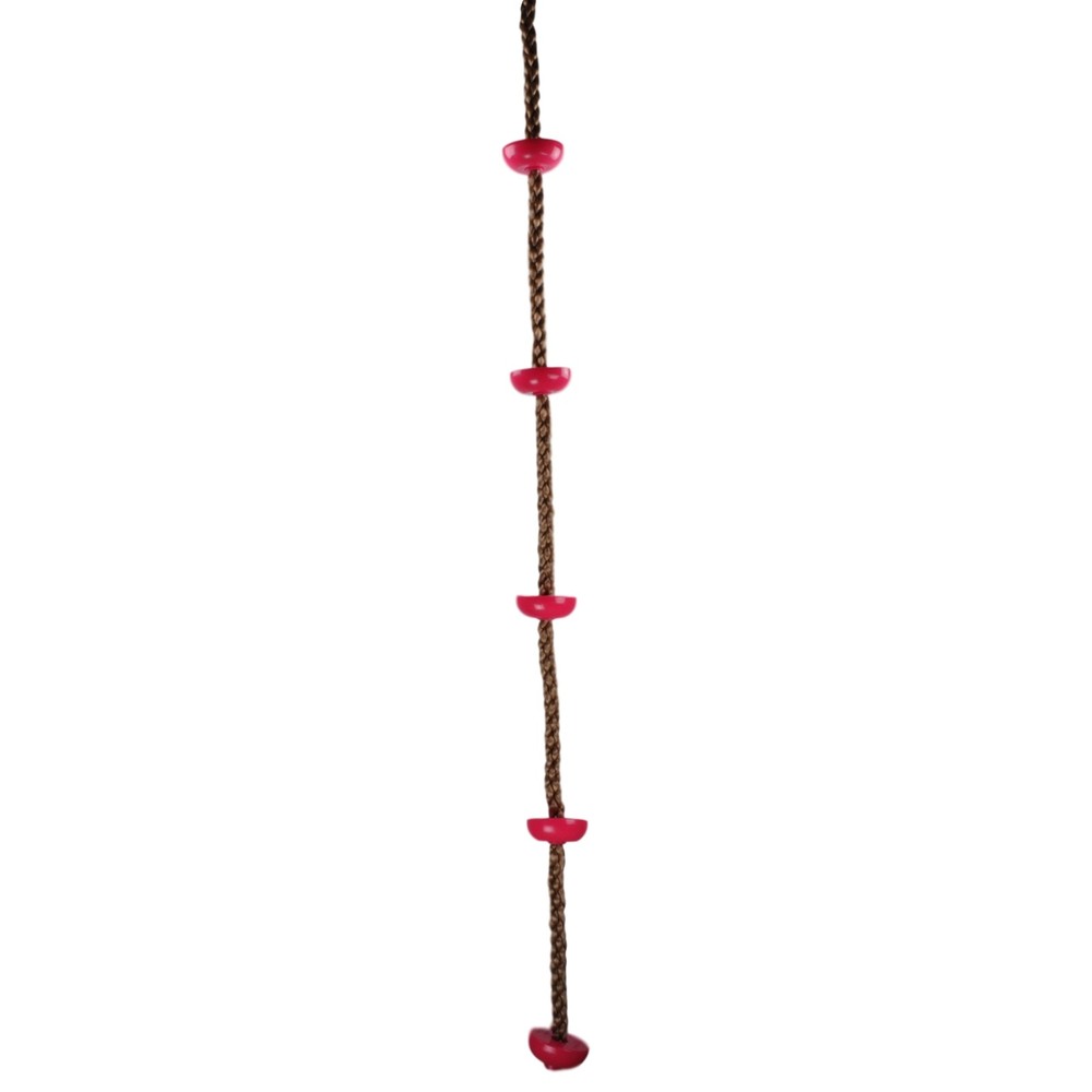 SWING SET STUFF INC. CLIMBING ROPE LADDER WITH STEPS (PINK) fun children 0288