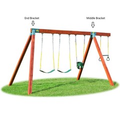 Heavy Duty A-Frame Swing Set Bracket – Easy DIY Installation, Durable Green Part