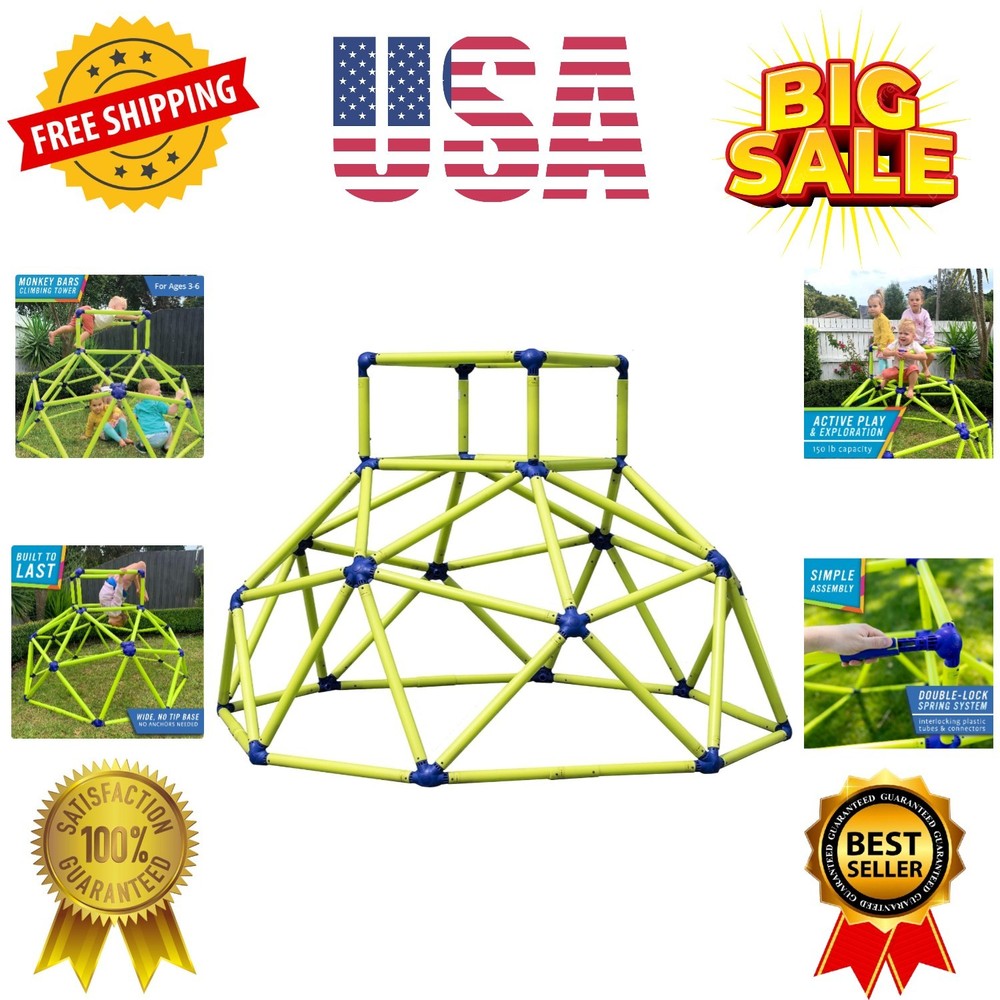 Climber with Top – Active Indoor Outdoor Play Set Climbing Dome Equipment Toy…