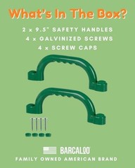 Playground Safety Handles – Outdoor Grab Handle Bars, Tree House Green