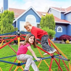 Kids Geometric Dome Climber Play Set Outdoor Toddler Climbing Play Center