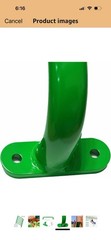 17.2 Inch Metal Playground Handles Green Set of 6 Outdoor Swing Sets Safety Han