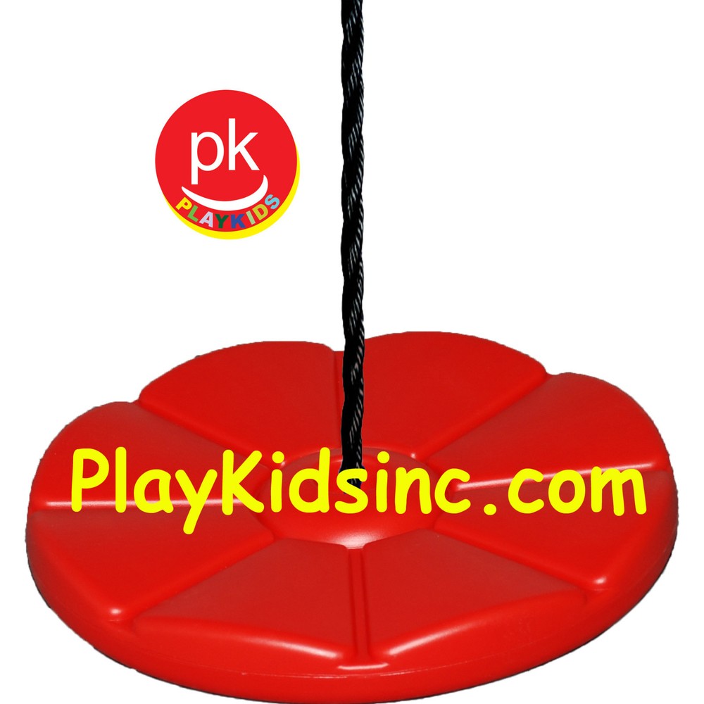 Swingset Play 15′ Roped Daisy Disc Disk playground backyard jungle gym Red