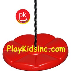 Swingset Play 15′ Roped Daisy Disc Disk playground backyard jungle gym Red