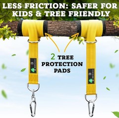 Heavy-Duty Tree Swing Hanging Kit – 10ft Straps, Alloy Carabiners & 360 Swivel