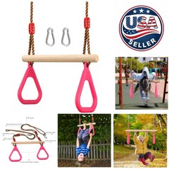 Kids Trapeze Bar with Gym Rings – Heavy-Duty & Adjustable for Endless Adventures