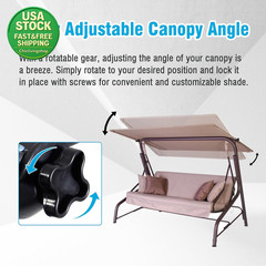Garden Swing Plastic Fittings Canopy Attachment 20-23Mm Frame 2 Pcs Durable