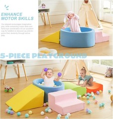 Foam Climbing Blocks with Ball Pit Designed for Toddlers Aged 1-3 for Indoor