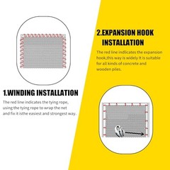 Climbing Cargo Net for Kids Outdoor Balcony Safety Net 4.9×9.8ft(1.5x3m) Black