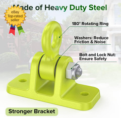 2 Pack Heavy Duty Swing Hangers with Locking Hooks for Porch Patio Playground