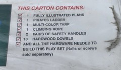 Swing And Slide Playground Kit Skyfort Ne4437 Rope / Pirate Ladder Etc Parts