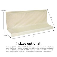 Patio Porch Swing Seat Cover, 2/3 Seater Bench Swing Cushion Covers, 900D Thi…