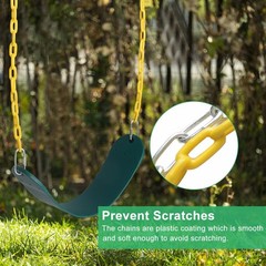 Kids Heavy Duty Swing Seat – Swing Set Accessory Swing Seat w/ Coated Chain