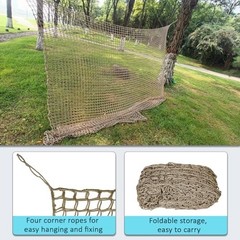 Double Layer Climbing Net for Kids – Playground Safety Cargo Net for Treehouse,
