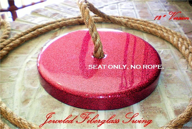 Custom Quality Sparkling Red Fiberglass Tree Swing Seat (Seat Only) 001FIB-12A
