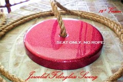 Custom Quality Sparkling Red Fiberglass Tree Swing Seat (Seat Only) 001FIB-12A