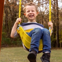 04-0002-Y/Y Deluxe Swing Belt with Coated Chains – Yellow