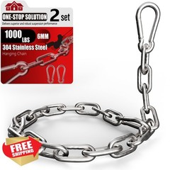sprookber 2 Pack 25″ Silver Swing Chain