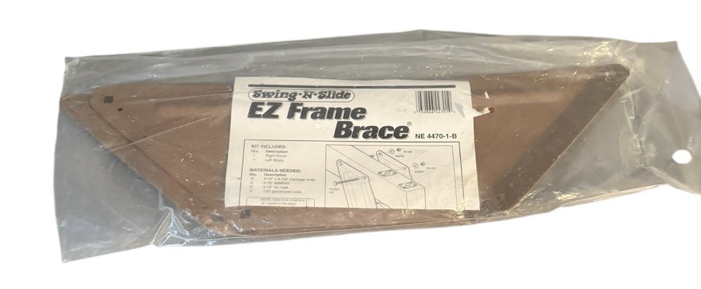 Swing N Slide EZ Frame Right & Left Brace (pair) NE 4470-1-B Brown