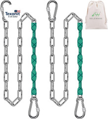 2 Pcs 85″ Heavy Duty Swing Chains, 1000LB Capacity Stainless Steel Hanging Chain