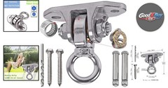 Stainless Steel Heavy Duty Swing Hanger 180°+360° Ceiling Mount for Yoga, Ham…