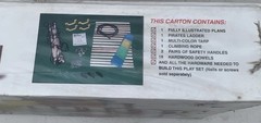 Swing And Slide Playground Kit Skyfort Ne4437 Rope / Pirate Ladder Etc Parts