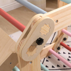 6-In-1 Colorful Kids Modular Wooden Pikler with Ramp/Slide/Wall Climbing-Ideal B