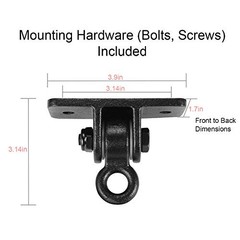 Swing Set Brackets, Heavy Duty Swing Hangers for Wooden Sets Playground Black