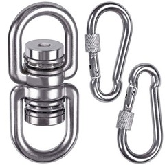Heavy Duty Bearing Swing Swivel, 360° Rotational Hanging Accessory with 2 Qui…