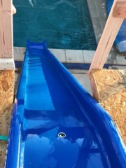 22ft Fiberglass Playground Slide sites 11 ft high boat, pool slides