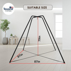 Swing Stand for Kids, 330LBS Heavy Duty Metal Swings Frame for Backyard Indoor,