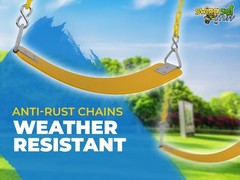 SWING SET STUFF INC COMMERCIAL POLYMER SEAT 5.5 FT COATED CHAIN (YELLOW) 0316