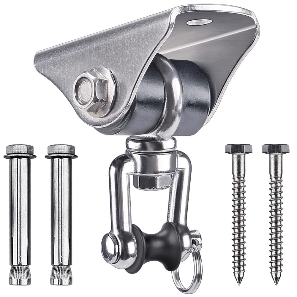 SELEWARE Anti-Squeaking Swing Hanger Stainless Steel Swing Set Hook Ceiling M…
