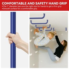 17.3 Inch Safety Playground Handles Metal Indoor Outdoor Climbing Monkey Bars…