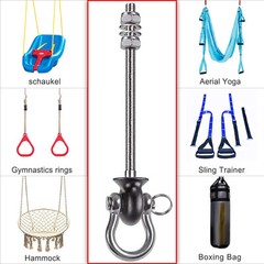 Set of 2 Permanent Antirust Stainless Steel 304 Heavy Duty Swing Hangers, Pla…