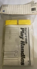 Swing n slide Play Handles- Set Of 2 Yellow Plastic Handles-Playsets W/hardware