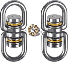 Heavy-Duty 360° Swing Swivel – Supports 1200 lbs, 2 Pack for Kids & Aerial Yoga
