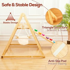 4-in-1 Foldable Montessori Swing & Slide Gym