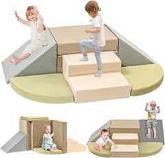 6-Piece Toddler Climbing Toys Indoor, Foam Climbing Toys for Toddlers, Soft Play